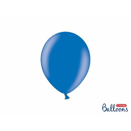 Ballons forts 23cm bleu métallique 
