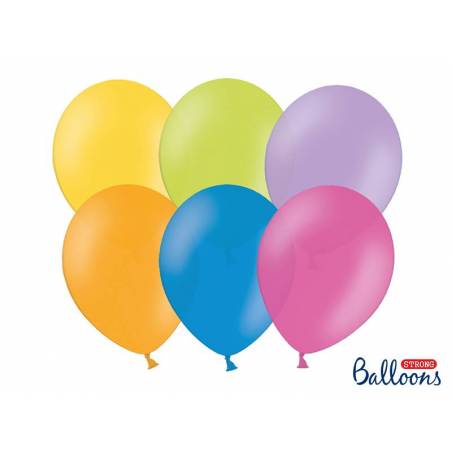 Ballons forts 23cm mélange de pastel 