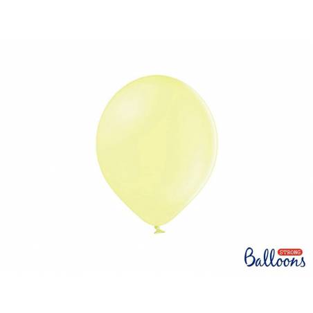 Ballons forts 23cm jaune pâle pastel 
