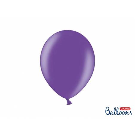 Ballons forts 27cm violet métallique 