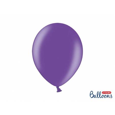 Ballons forts 30cm violet métallique 
