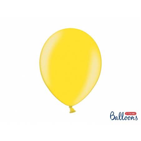 Ballons forts 30cm zeste de citron métallique 