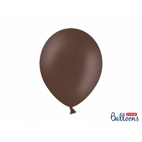 Ballons forts 30cm brun cacao pastel 