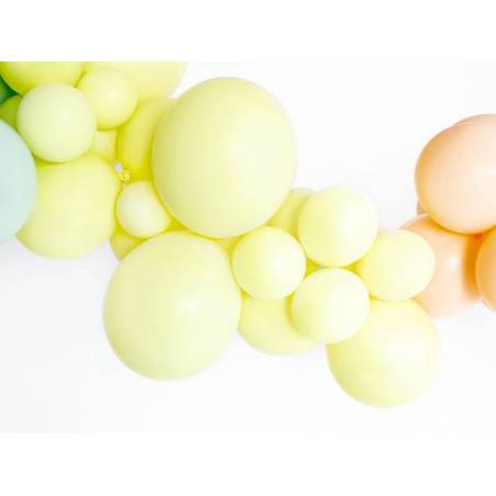 Ballons forts 30cm jaune pâle pastel 