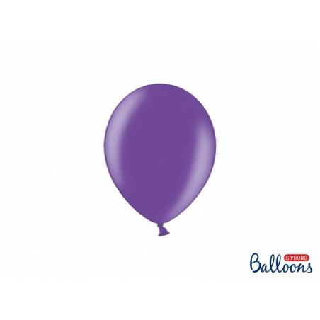 Ballons forts 12cm violet métallique 