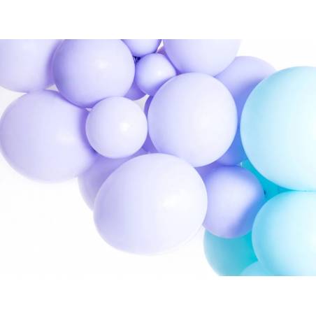 Ballons forts 12cm lilas clair pastel 