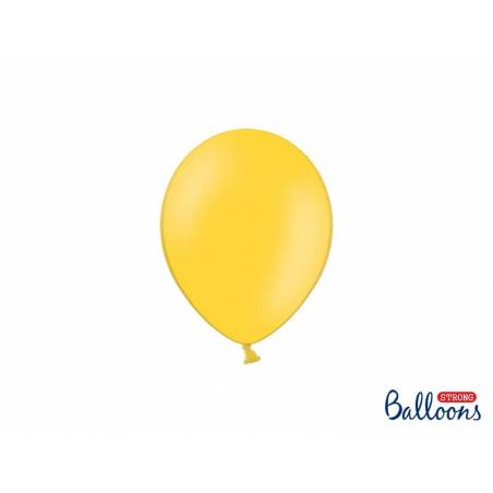 Ballons forts 12cm jaune miel pastel 