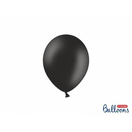 Ballons forts 12cm noir pastel 