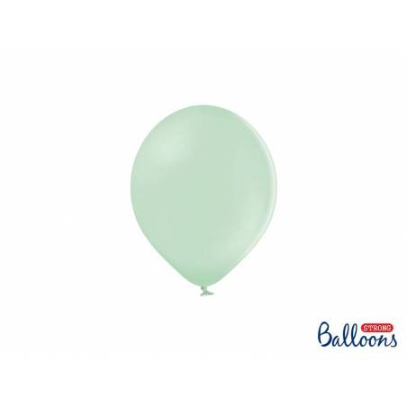Ballons forts 12cm pistache pastel 